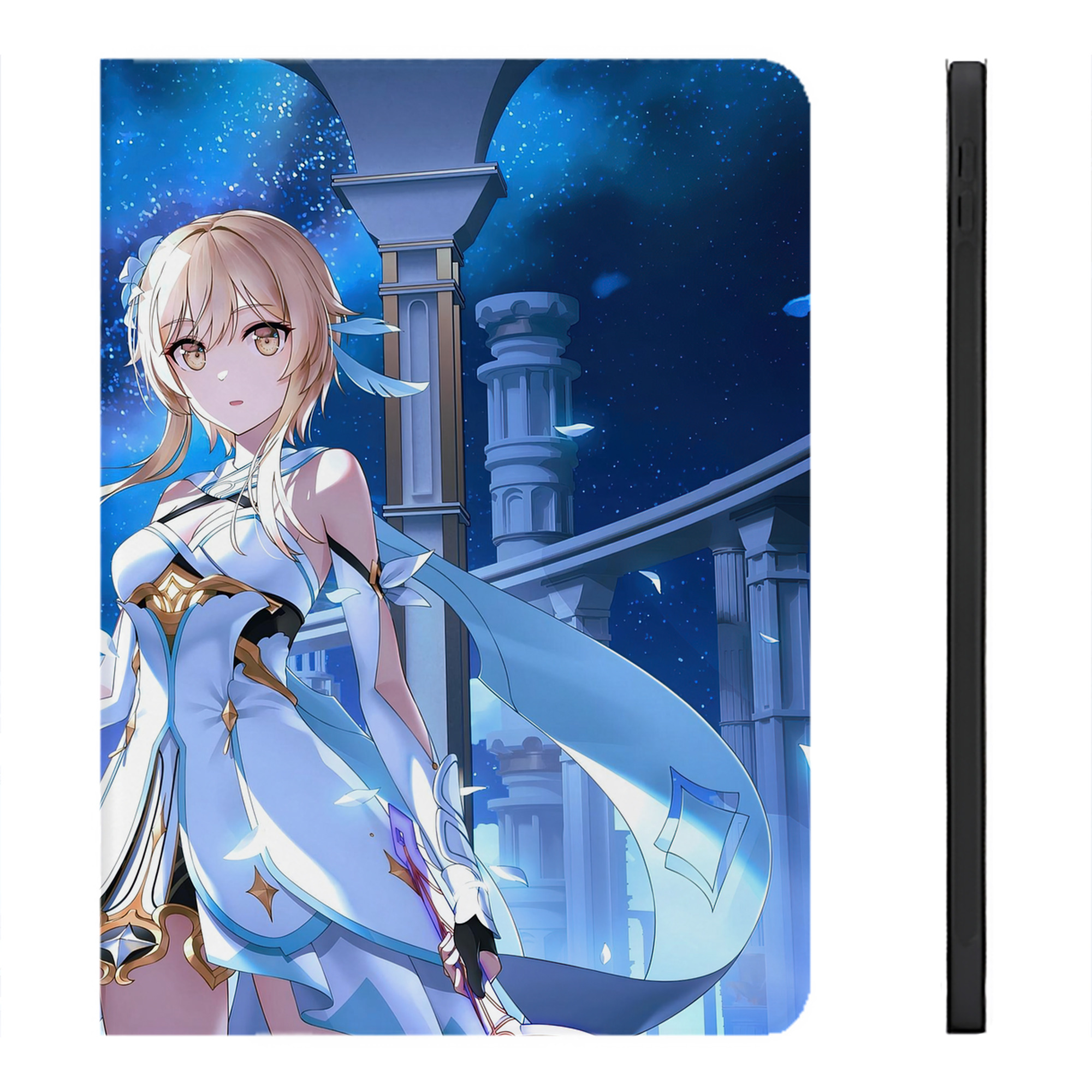 げんし神 genshin IPadケース ペンホルダー付き ブックスタイルデザイン